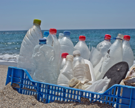 Some firms are recycling plastic from the ocean. 